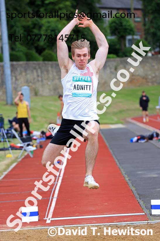 Decathlon Long Jump, 2024 EAP International Combined events, Hewcham, Northumberland.  Photo: David T. Hewitson/Sports for All Pics
